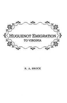 portada huguenot emigration to virginia . . .