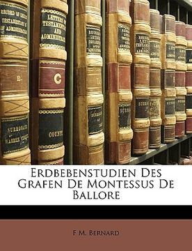 portada Erdbebenstudien Des Grafen de Montessus de Ballore (in German)
