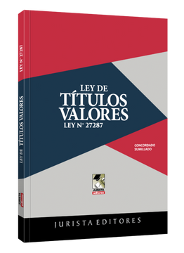 portada Ley de Títulos Valores ley n° 27287 (in Spanish)