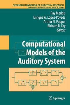 portada computational models of the auditory system (en Inglés)