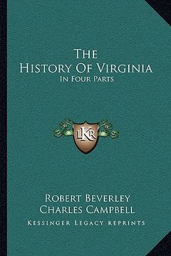 portada the history of virginia: in four parts (en Inglés)