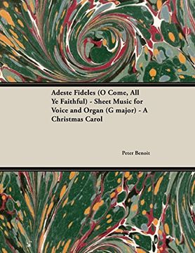 portada Adeste Fideles (O Come, All Ye Faithful) - Sheet Music for Voice and Organ (G major) - A Christmas Carol
