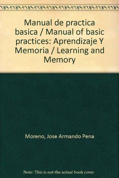 portada manual de practica basica: aprendizaje y memoria