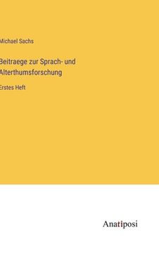 portada Beitraege zur Sprach- und Alterthumsforschung: Erstes Heft (in German)