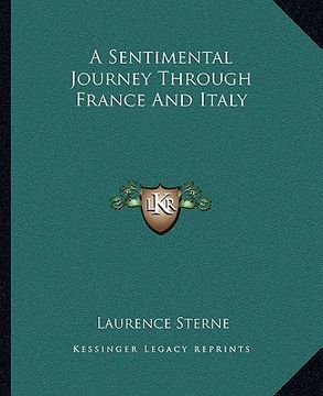 portada a sentimental journey through france and italy (en Inglés)