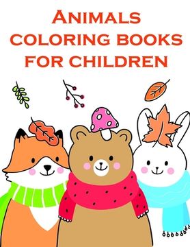 portada Animals coloring books for children: Funny Christmas Book for special occasion age 2-5 (en Inglés)