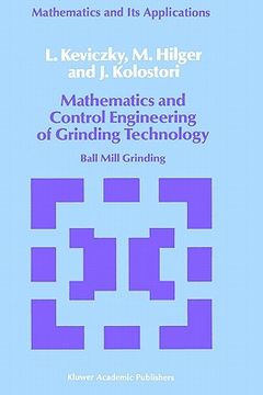 portada mathematics and control engineering of grinding technology: ball mill grinding (en Inglés)