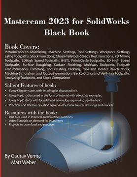 portada Mastercam 2023 for SolidWorks Black Book (en Inglés)