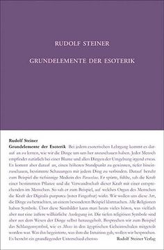 portada Rudolf Steiner Gesamtausgabe 93a. Grundelemente der Esoterik (en Alemán)