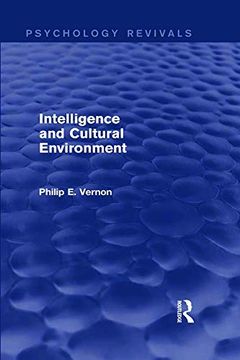portada Intelligence and Cultural Environment (Psychology Revivals) (en Inglés)