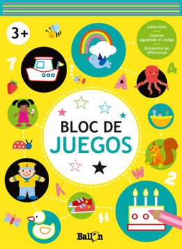 portada Bloc de Juegos +3 Amarillo (in Spanish)