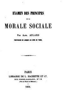 portada Examen Des Principes de la Morale Sociale (in French)