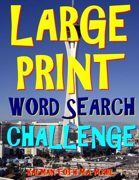 portada Large Print Word Search Challenge (en Inglés)