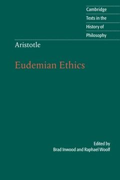 portada Aristotle: Eudemian Ethics Paperback (cambridge Texts In The History Of Philosophy) (en Inglés)
