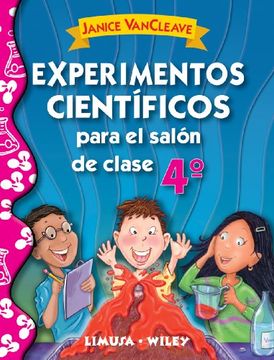 portada experimentos cientificos para el salon de clase 4. primaria