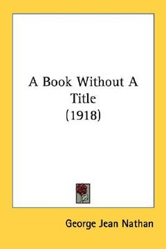 portada a book without a title (1918)
