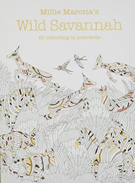 portada Millie Marotta's Wild Savannah Postcard Box: 50 beautiful cards for colouring in (Colouring Books)