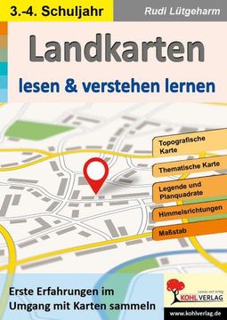 portada Landkarten Lesen & Verstehen Lernen (en Alemán)