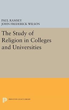 portada The Study of Religion in Colleges and Universities (Princeton Legacy Library) (en Inglés)