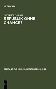 portada Republik Ohne Chance? (en Inglés)