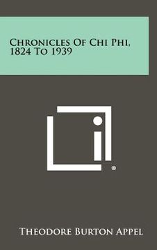 portada chronicles of chi phi, 1824 to 1939