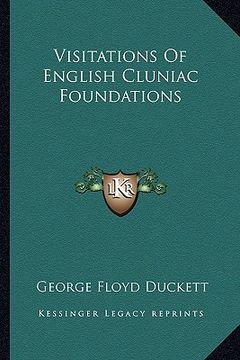 portada visitations of english cluniac foundations (en Inglés)