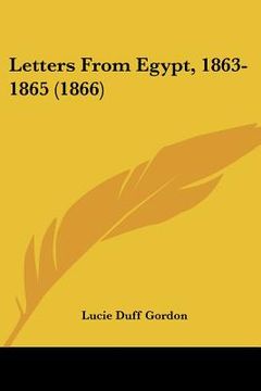 portada letters from egypt, 1863-1865 (1866) (en Inglés)