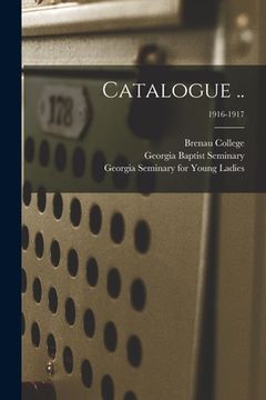 portada Catalogue ..; 1916-1917 (in English)