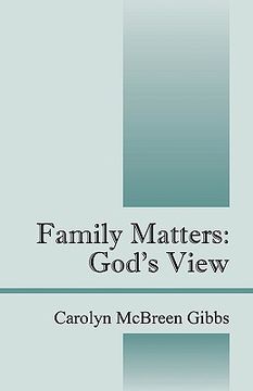 portada family matters: god's view (en Inglés)