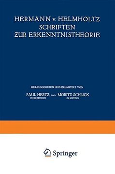portada Hermann v. Helmholtz Schriften zur Erkenntnistheorie (en Alemán)