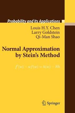 portada normal approximation by stein s method (en Inglés)