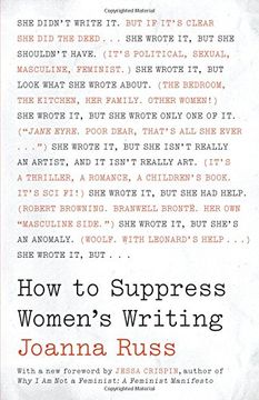 portada How to Suppress Women's Writing (Louann Atkins Temple Women & Culture) 