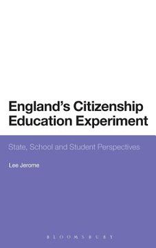 portada england's citizenship education experiment: state, school and student perspectives (en Inglés)