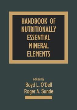 portada handbook of nutritionally essential minerals and elements (en Inglés)