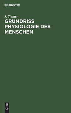 portada Grundriss Physiologie des Menschen (German Edition) [Hardcover ] (en Alemán)