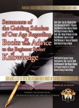 portada statements of the guiding scholars of our age regarding books and their advice to the beginner seeker of knowledge