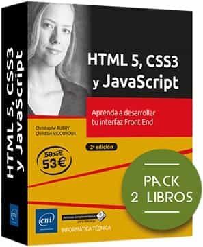 portada Html5, Css3 y Javascript (Pack de 2 Libros: Aprende a Desarrollar tu Interfaz Front End)