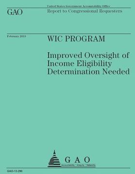 portada Report to Congressional Requesters: Wic Program (en Inglés)