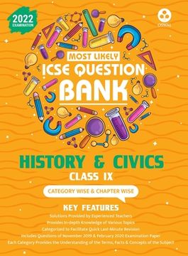 portada Most Likely Question Bank - History & Civics: ICSE Class 9 for 2022 Examination