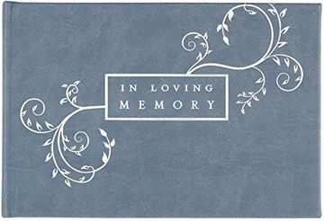 portada In Loving Memory Funeral Guest Book - Blue (Memorial Book) (en Inglés)