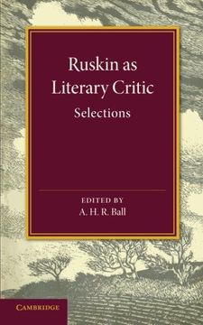 portada Ruskin as Literary Critic (en Inglés)