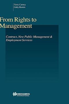 portada from rights to management: contract, new public management and employment services (en Inglés)