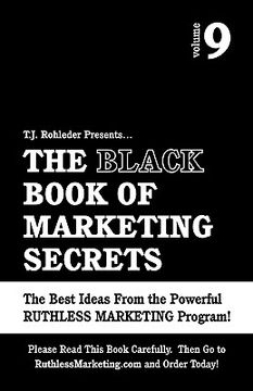portada the black book of marketing secrets, vol. 9