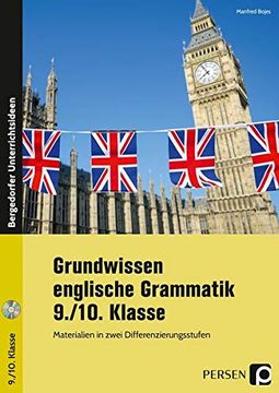 portada Grundwissen Englische Grammatik, 9. /10. Klasse (en Alemán)