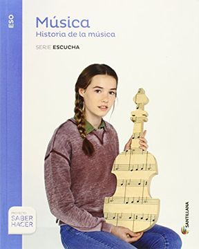 portada MUSICA + CD 3 ESO SABER HACER SANTILLANA
