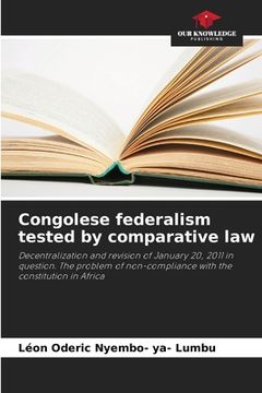 portada Congolese federalism tested by comparative law (en Inglés)