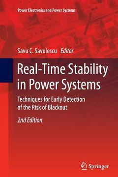 portada Real-Time Stability in Power Systems: Techniques for Early Detection of the Risk of Blackout (in English)