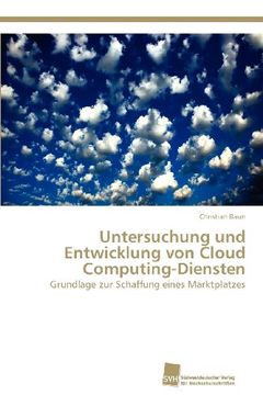 portada Untersuchung Und Entwicklung Von Cloud Computing-Diensten