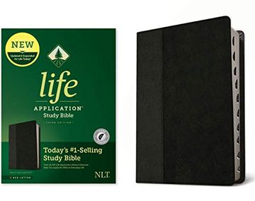 portada Nlt Life Application Study Bible, Third Edition, Black (en Inglés)