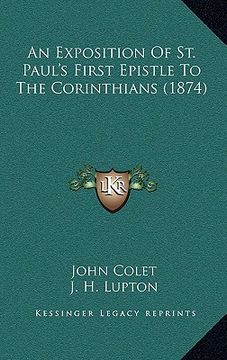 portada an exposition of st. paul's first epistle to the corinthians (1874) (in English)